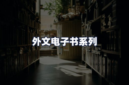外文电子书系列
